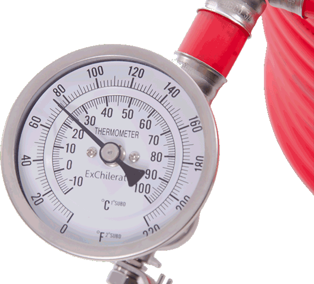wort chiller temperature dial