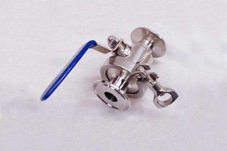 Easy clean ball valve tri clamp