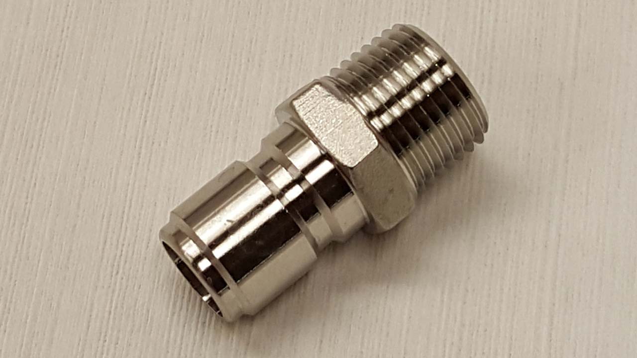 SS Male QD x 1/2" Male N.P.T