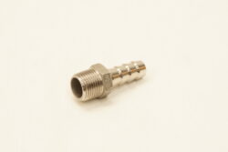 1/2" NPT to 1/2" barb stainless steel fitting