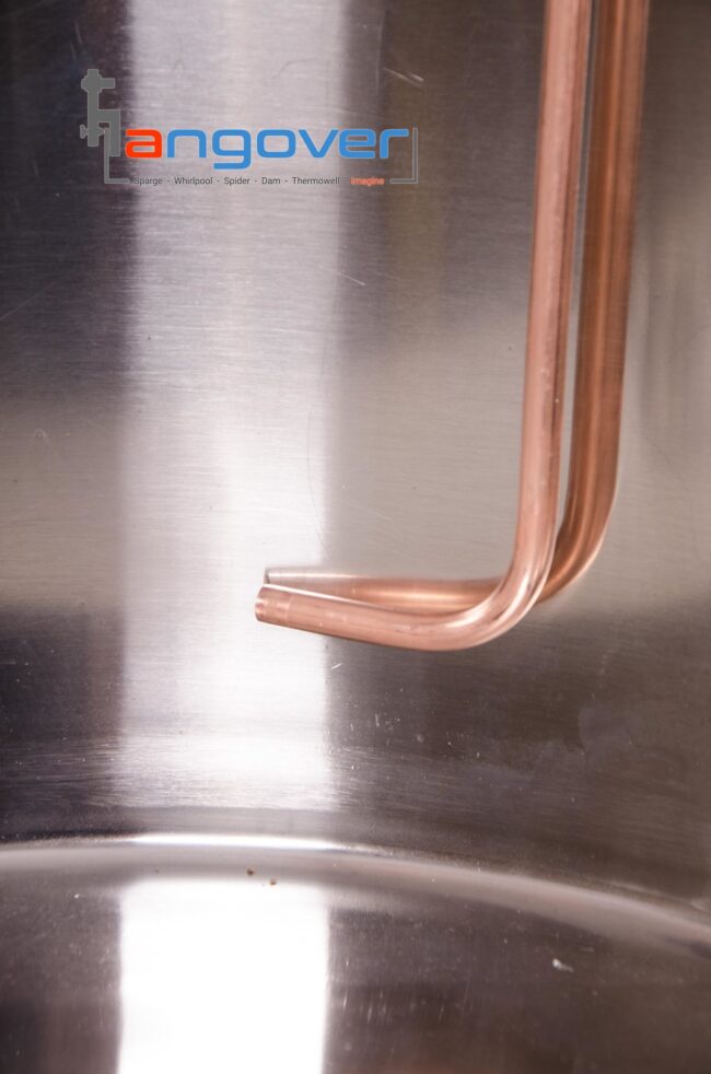 ouput end of a copper whirlpool arm