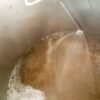 sparge arm in action during recirculation