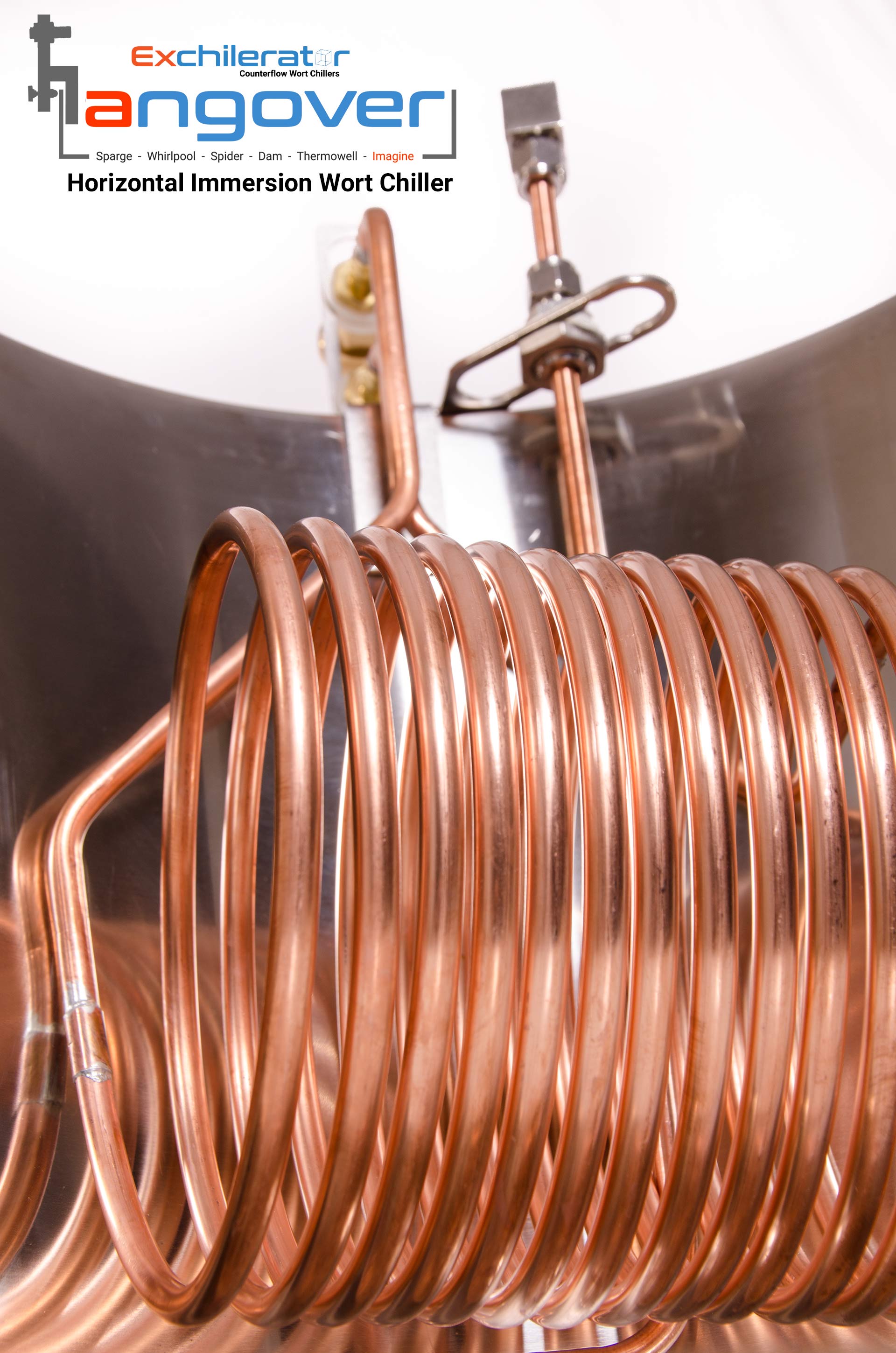 Horizontal Immersion Wort Chiller