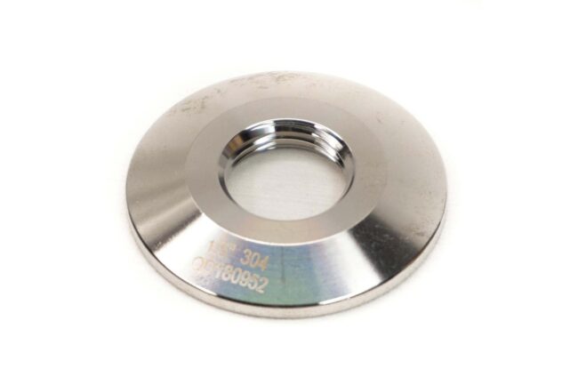 1.5" tri clover tc cap in stainless steel