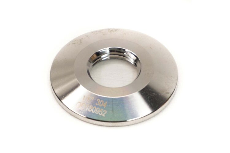 1.5" tri clover tc cap in stainless steel