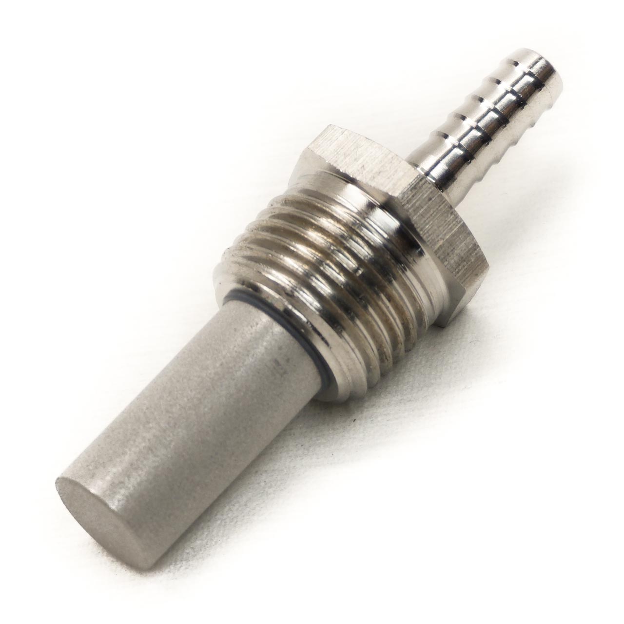 2 Micron Oxygen Stone - 1/2" NPT x 3/8" Hose Barb