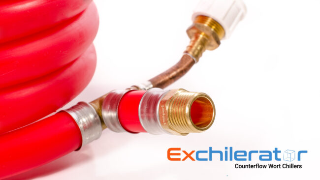 Garden hose port on the Maxx counterflow wort chiller