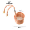 Immersion chiller depicting the size and measurements of the unit.